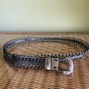 Stylish Silver Chain Belt
